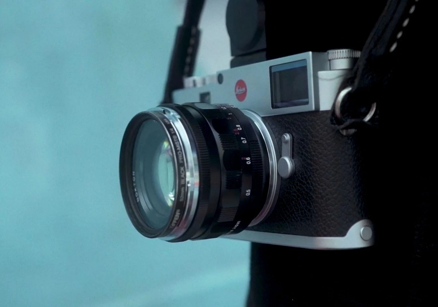 Eine Leica Kamera im Closeup